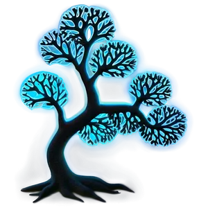 Neon Glow Tree Of Life Concept Png 06122024 PNG Image