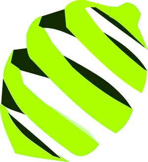 Neon_ Green_ Abstract_ Forms PNG Image