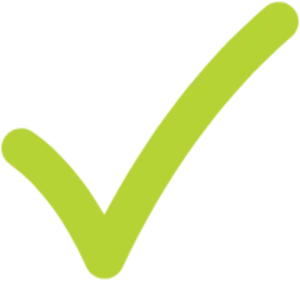 Neon Green Check Mark PNG Image