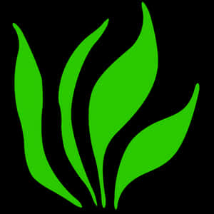 Neon Green Grass Graphic PNG with transparent background