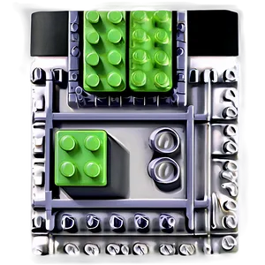 Neon Green Lego Brick Png Kco PNG Image