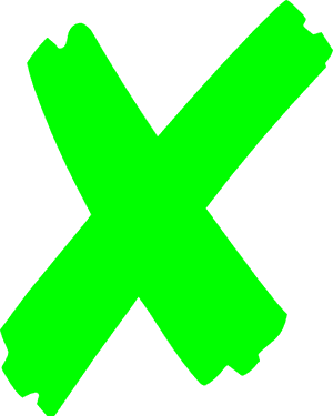 How To Set Use X Mark Green Clipart PNG image with transparent background