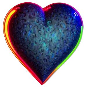 Neon Heart Element Png 06122024 PNG Image