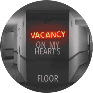 Neon Heart Vacancy Sign PNG