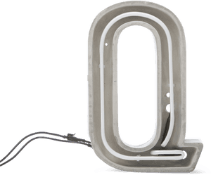Alphacrete, Concrete Neon Light Q-0 - Iron, HD Png Download PNG image with transparent background