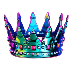 Neon Light Crown Art Png Dpp4 PNG Image