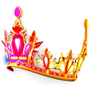 Neon Light Crown Art Png Rwe1 PNG Image