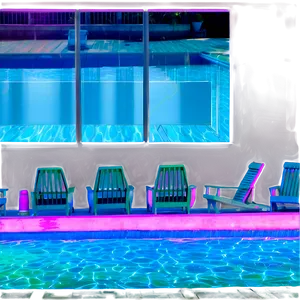 Neon Lit Swimming Pool Png Vsp99 PNG Image