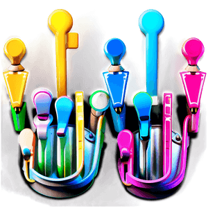 Neon Map Markers PNG mhf45 PNG image with transparent background