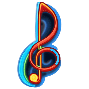 Neon Music Notes PNG tcb PNG image with transparent background