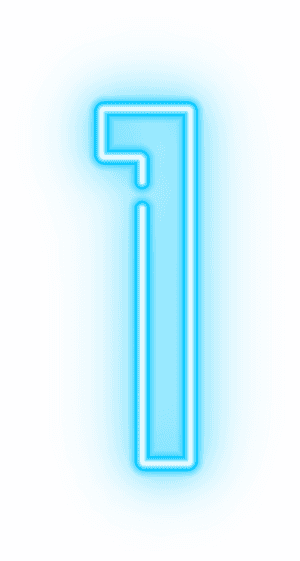 Neon Numbers Png , Png Download - Neon Light Numbers Png, Transparent Png PNG image with transparent background