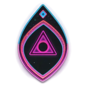 Neon Outline Planchette Png 4 PNG Image