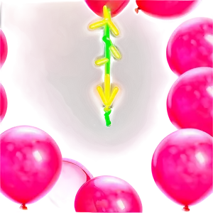 Neon Pink Balloons Glow Png Gpy PNG Image