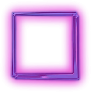 Neon Pink Square Frame PNG Image