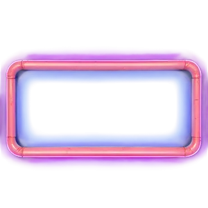 Neon Rectangle Border Png Gij61 PNG Image