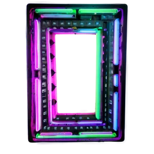 Neon Rectangle C PNG Image