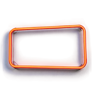 Neon Rectangle Sign Png 06272024 PNG Image