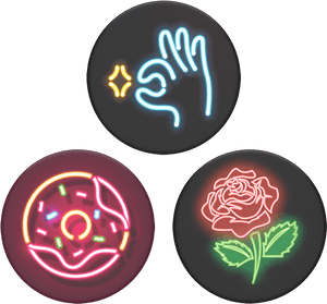 Transparent Neon Lights Png - Neon Donut, Png Download PNG with transparent background