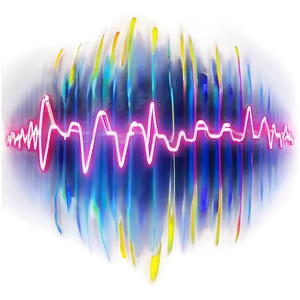 Neon Sound Wave Png Qix PNG Image