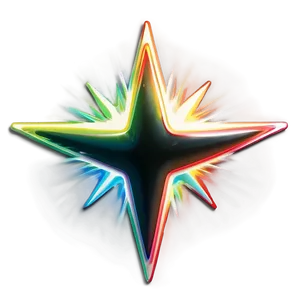 Neon Star Sticker Png Mxs PNG Image