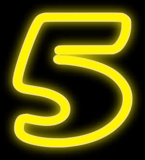 Neon Yellow Letter S PNG with transparent background