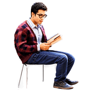 Nerd Bookworm PNG tbr78 PNG image with transparent background