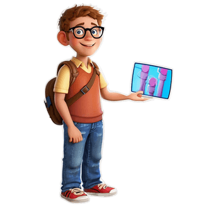 Nerd Character Cartoon PNG 69 PNG image with transparent background