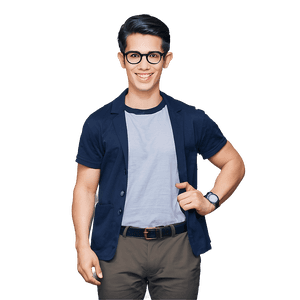 Nerd Character Cartoon PNG xgq PNG image with transparent background