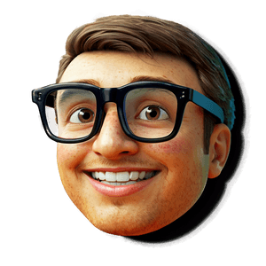 Nerd Emoji PNG tjy53 PNG image with transparent background