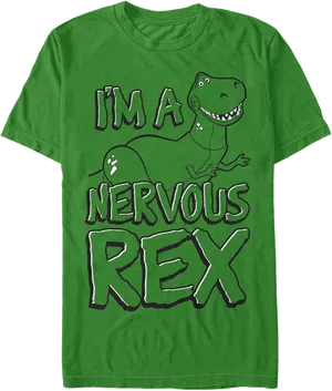 Nervous Rex T Shirt Design PNG Image