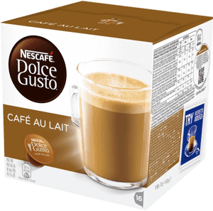 Nescafe Dolce Gusto Cafe Au Lait Box PNG with transparent background