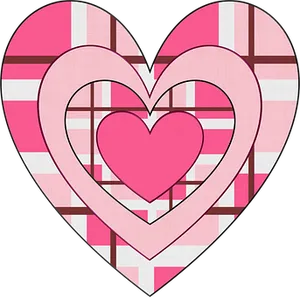 Nested Hearts Valentine Pattern PNG Image