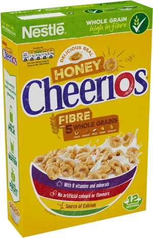 Nestle Honey Cheerios Cereal Box PNG Image