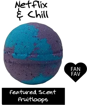 Netflixand Chill Bath Bomb PNG Image