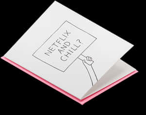 Netflixand Chill Pop Up Card PNG image with transparent background