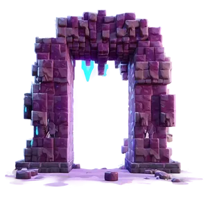 Nether Portal In A Cave Png Cqv56 PNG Image