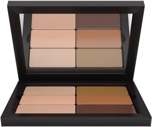 Neutral Tone Makeup Palette PNG Image