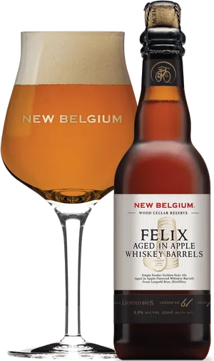 New Belgium Felix Aged Beer PNG Image