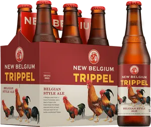 New Belgium Trippel Beer Pack PNG Image