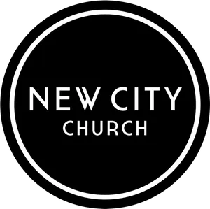 New City Church Logo Blackand White PNG Image