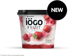 New Iogo Fruit Yogurt Packaging PNG Image