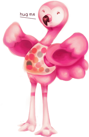 New Leaf Image Qr Code Game Digital Art - Flora The Flamingo Animal Crossing, HD Png Download PNG image with transparent background