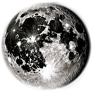 New Moon Through Telescope Png Btl87 PNG Image