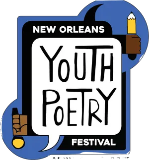 New Orleans Youth Poetry Festival Poster PNG Image