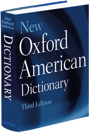 New Oxford American Dictionary Third Edition PNG image with transparent background