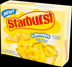 New Starburst Lemon Gelatin Box PNG
