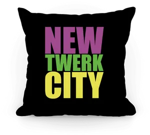 New Twerk City Pillow Design PNG Image