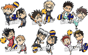 New Visual With Chibi Characters For The Haikyuu Chara - Haikyuu Characters Chibi, HD Png Download PNG image with transparent background