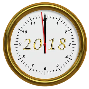 New Year Countdown Clock2018 PNG Image