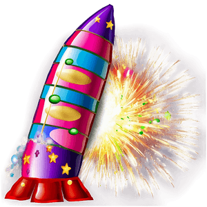 New Year Firework Rocket PNG xlt57 PNG